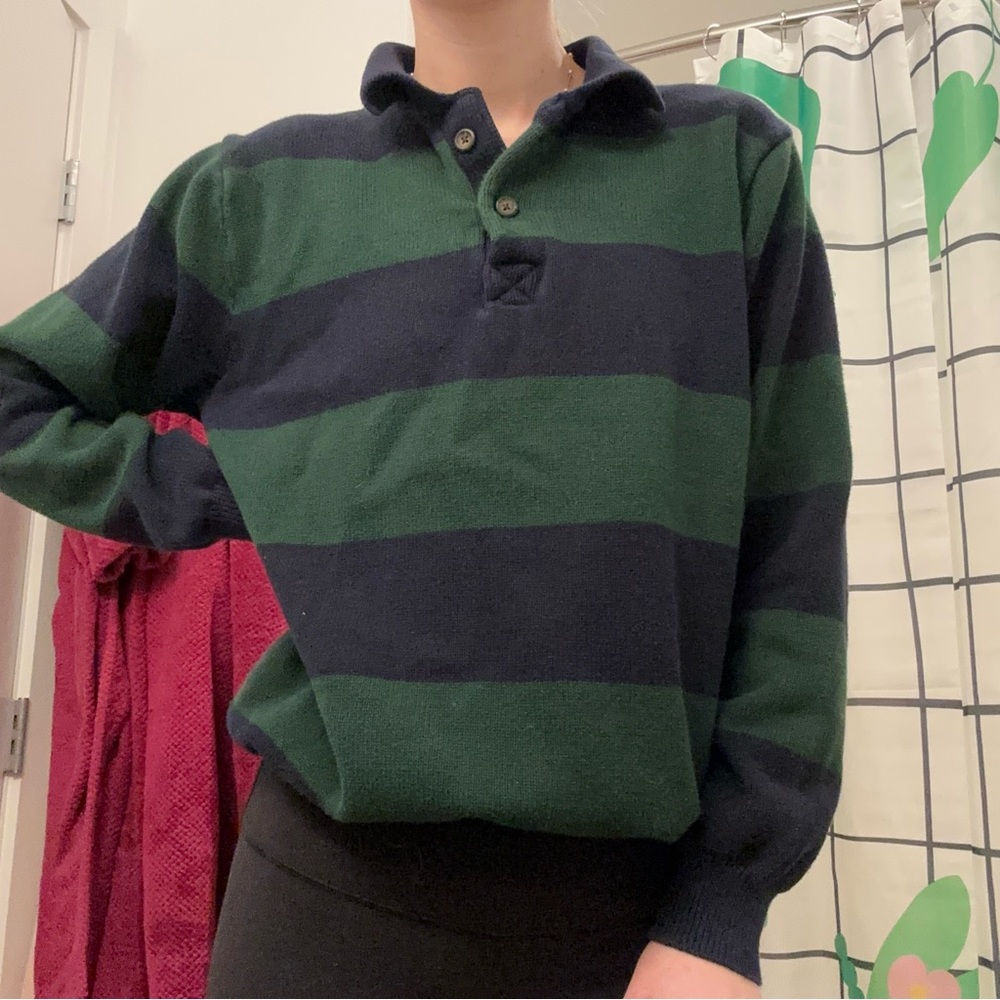 Blue and green John Galt sweater🥏🥑